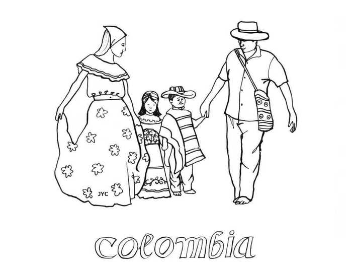 Columbia Independence Day Coloring Pages