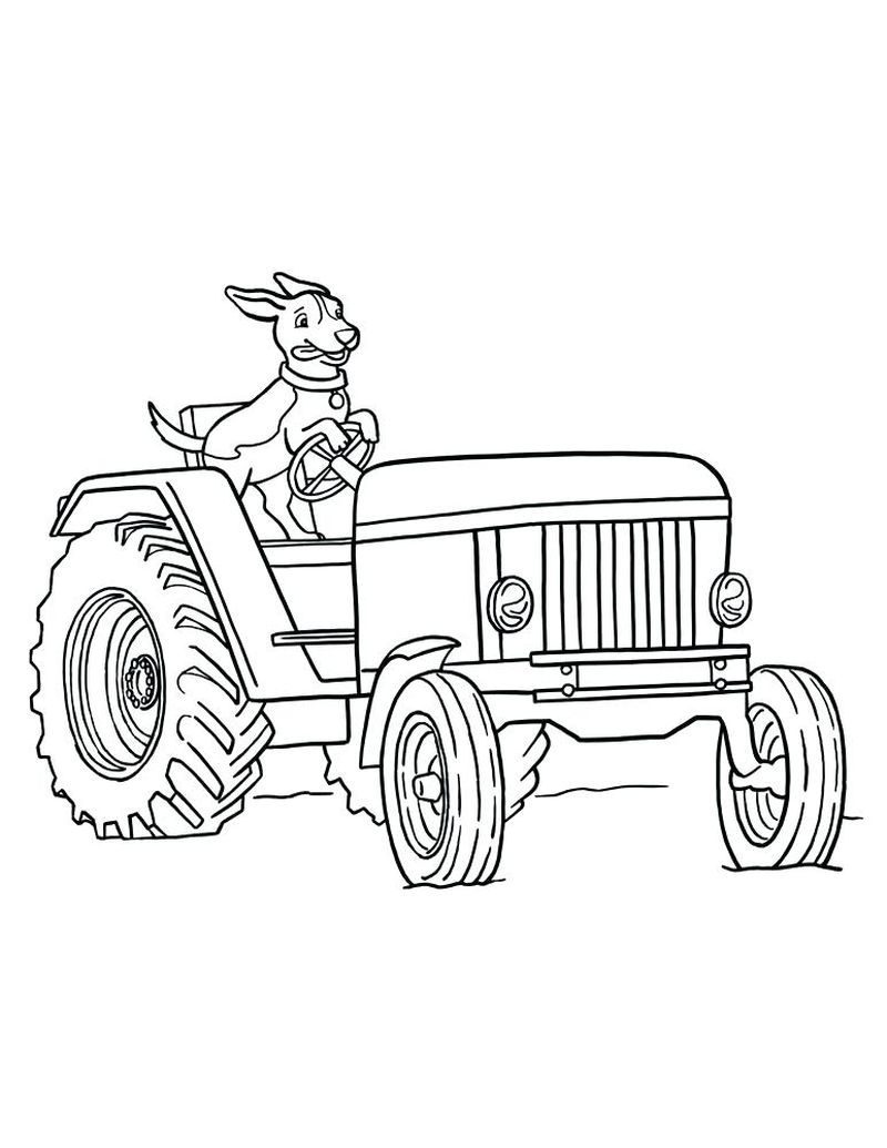 Printable Tractor Coloring Pages PDF For Kids - Coloringfolder.com