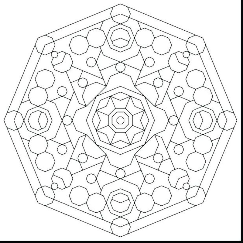 Complicated Geometric Coloring Pages