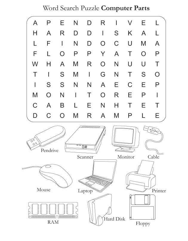 Computer Word Search Puzzle