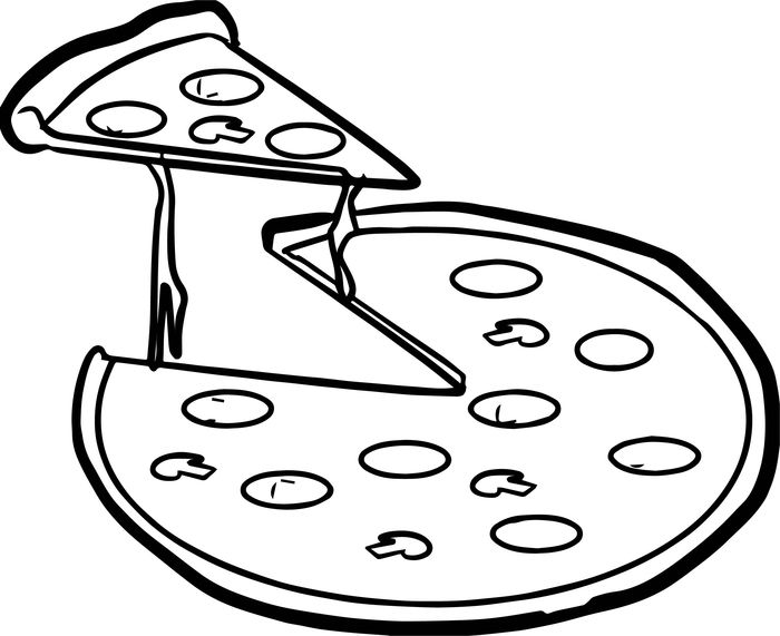 Cool Design Coloring Pages Pizza Hard