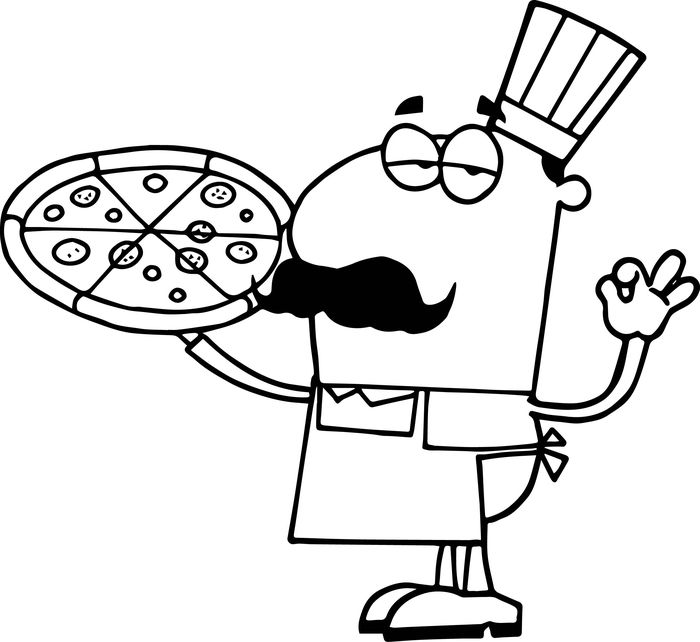 Cool Pizza Coloring Pages