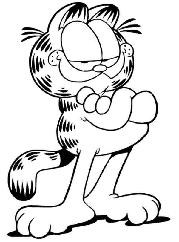 Cool garfield coloring pages