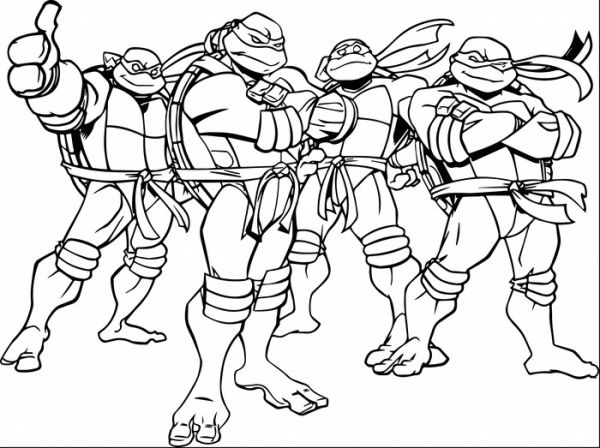 Cool teenage mutant ninja turtle coloring pages