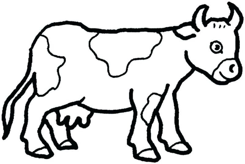 Cow Coloring Pages For Preschool