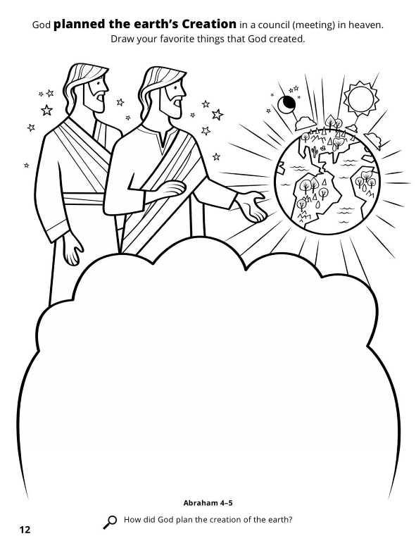 Creation Worksheet Bible Coloring Pages