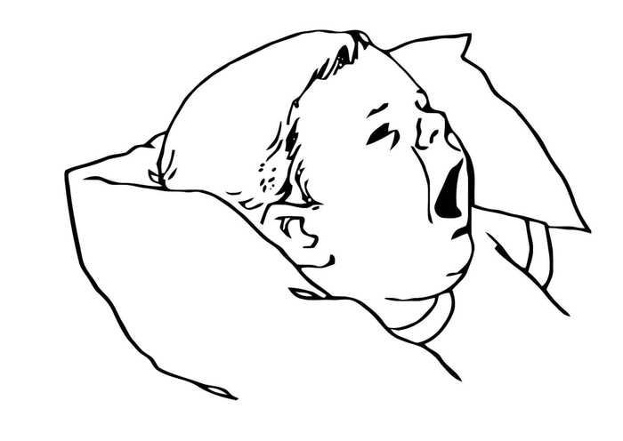 Crying Baby Coloring Page
