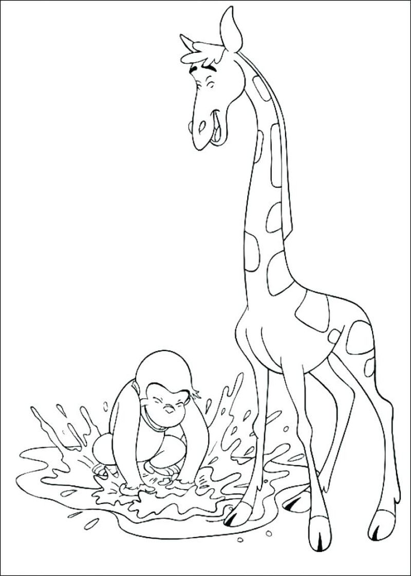 Curious George Coloring Book Pages