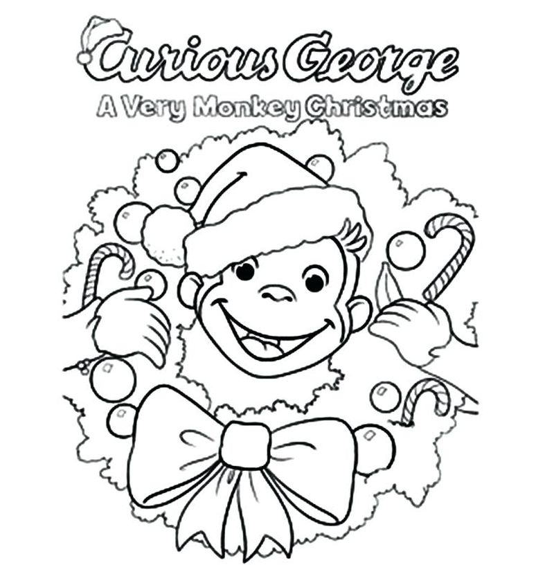 curious george coloring pages halloween printable