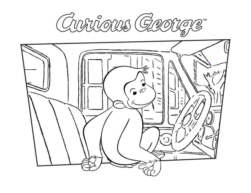 Curious George Coloring Pages Games