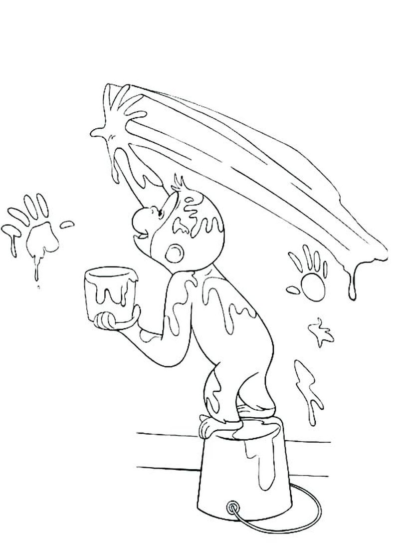 Curious George Coloring Pages Images