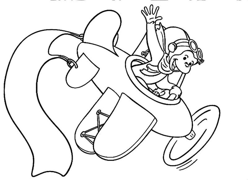 Curious George Printable Coloring Pages