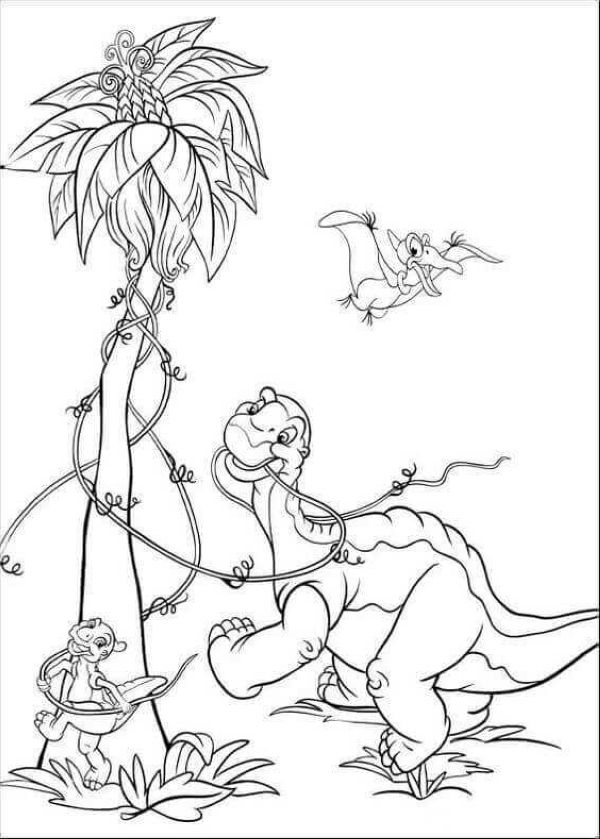 Cute Dinosaur Coloring Sheets For Kids