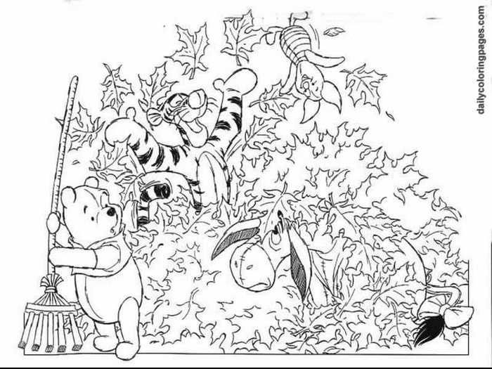 Cute Disney Thanksgiving Coloring Page