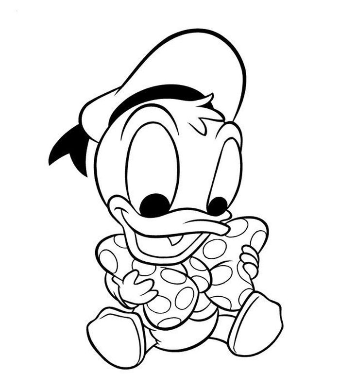 Cute Donald Duck Tumblr Coloring Pages