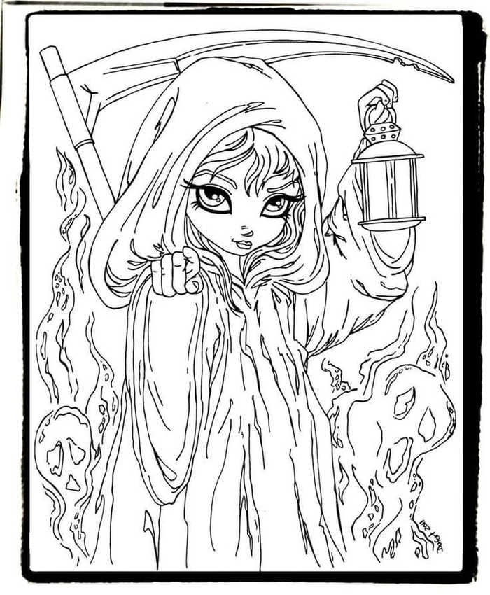 Nightmare Before Christmas Coloring Pages PDF - Coloringfolder.com  Christmas  coloring pages, Nightmare before christmas drawings, Halloween coloring  pages