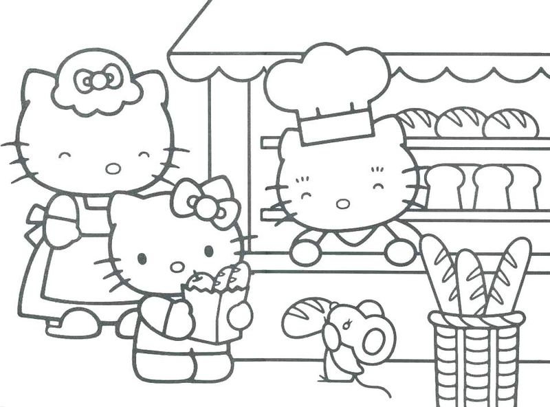 Cute Kitty Coloring Pages