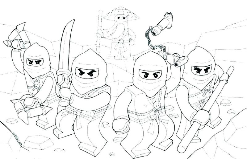 Cute Ninja Coloring Pages