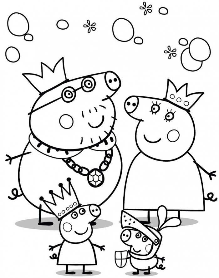 Cute Peppa Pig Coloring Pages