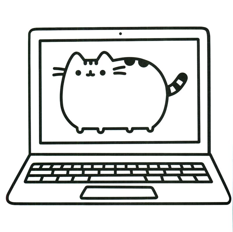 Cute Pusheen Coloring Pages kids online