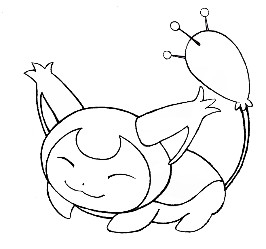 cute skitty coloring pages