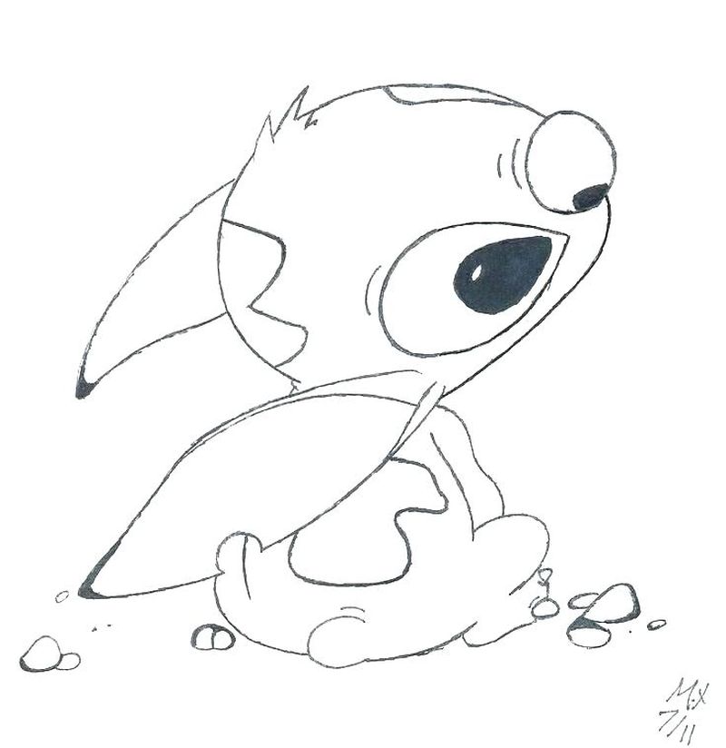Cute Stitch Coloring Pages