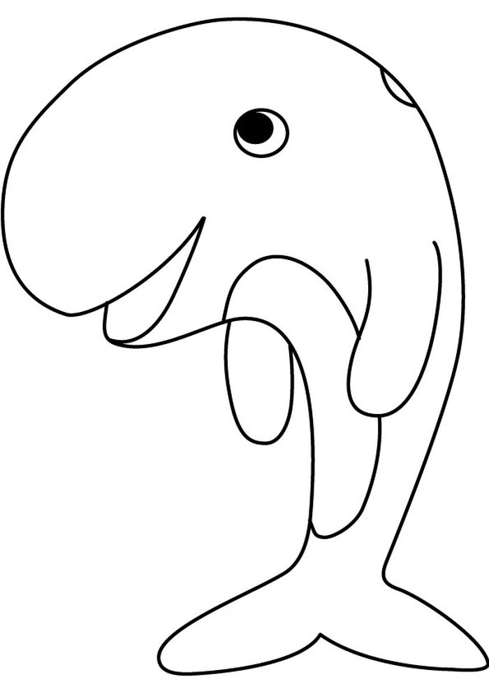 Cute Whale Coloring Pages