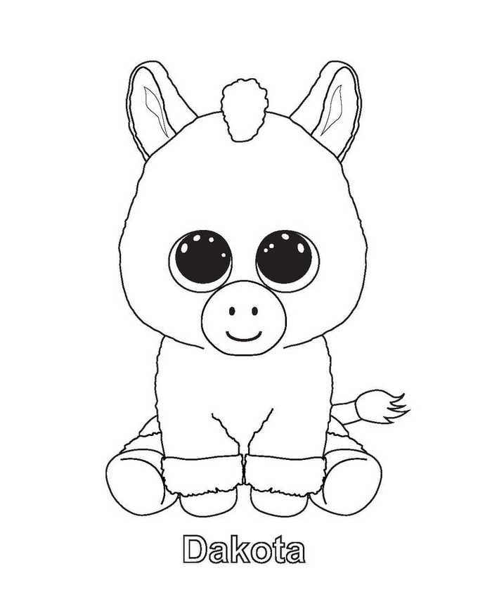 Dakota Beanie Boo Coloring Pages