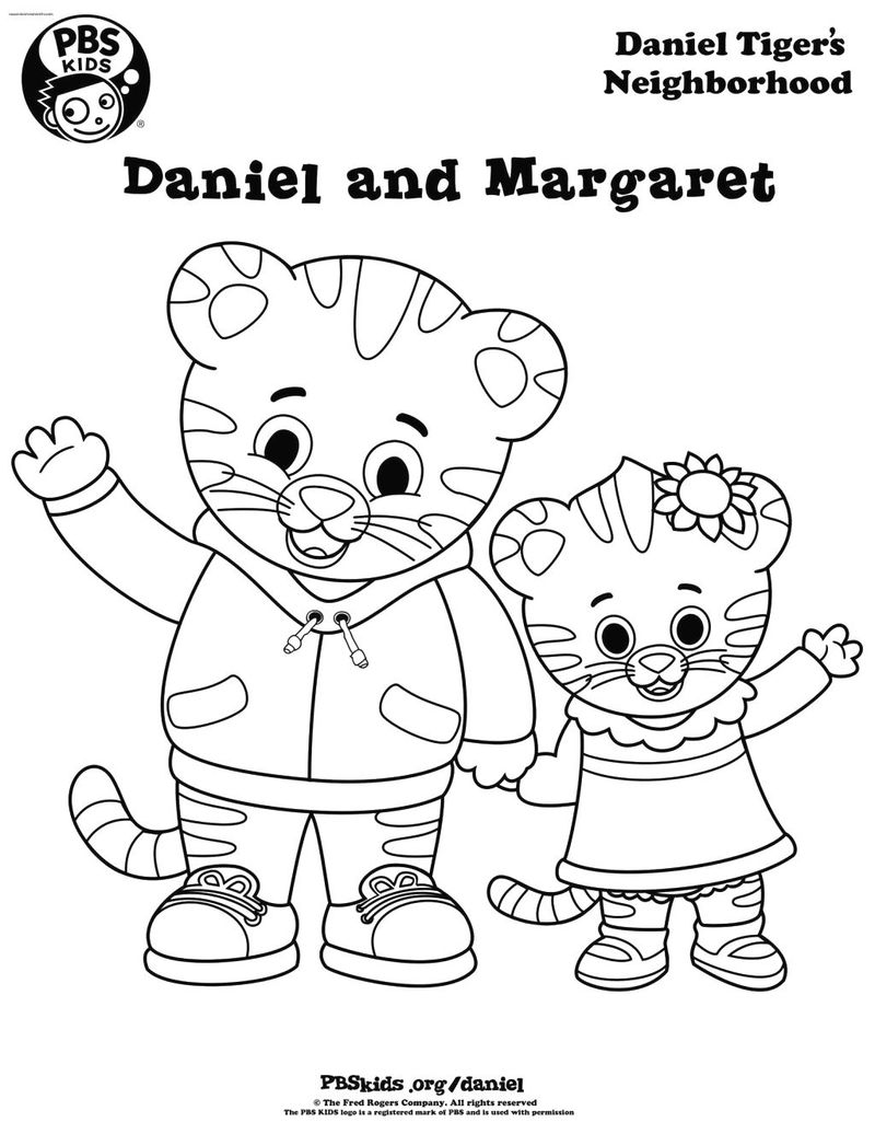 Daniel Tiger Christmas Coloring Pages