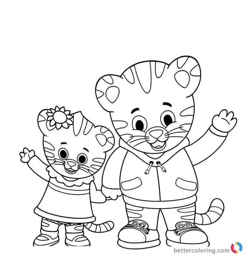 Daniel Tiger Coloring Pages PDF Ideas For Kids - Coloringfolder.com