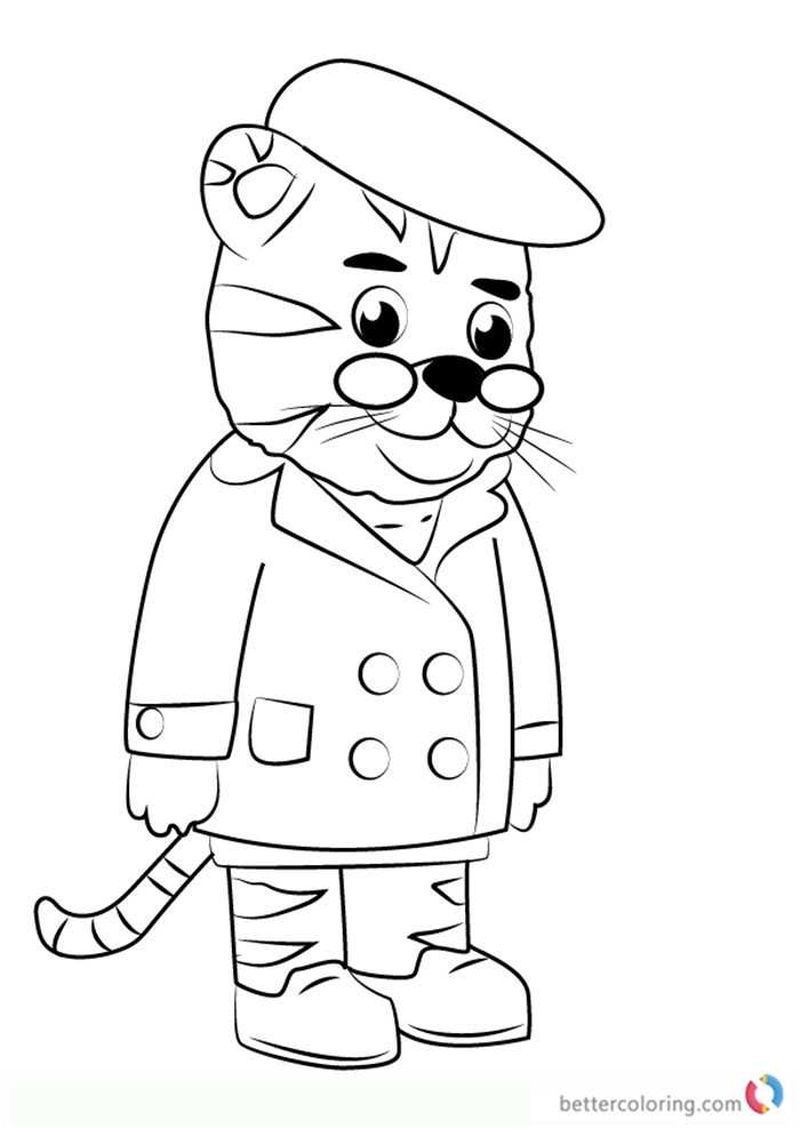 Daniel Tiger Coloring Pages Baby
