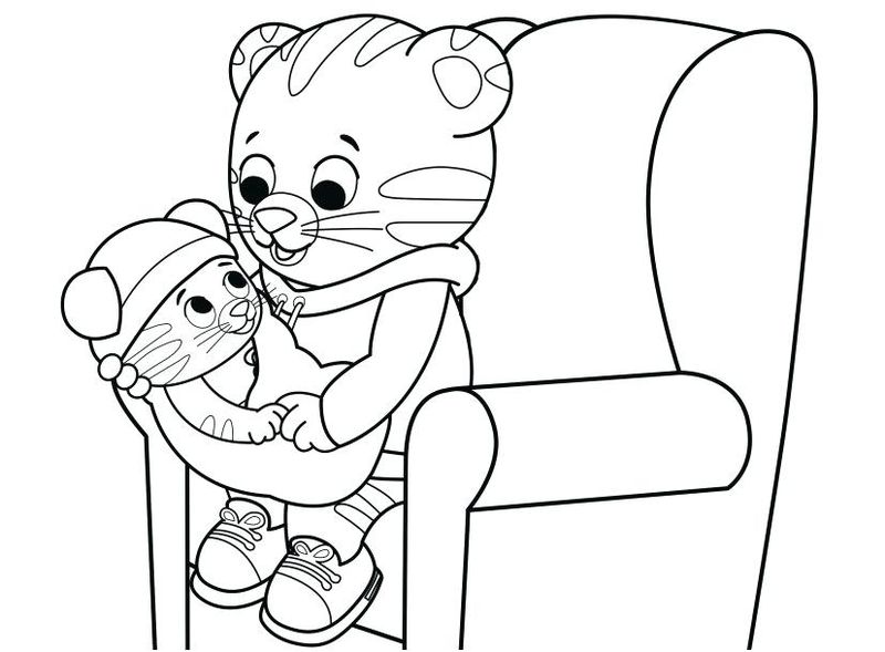 Daniel Tiger Coloring Pages Christmas 1