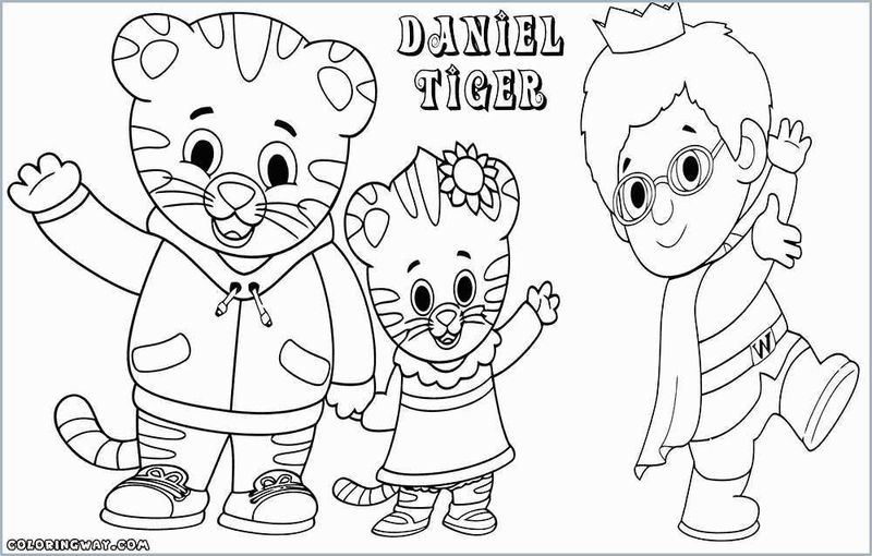Daniel Tiger Coloring Pages Christmas