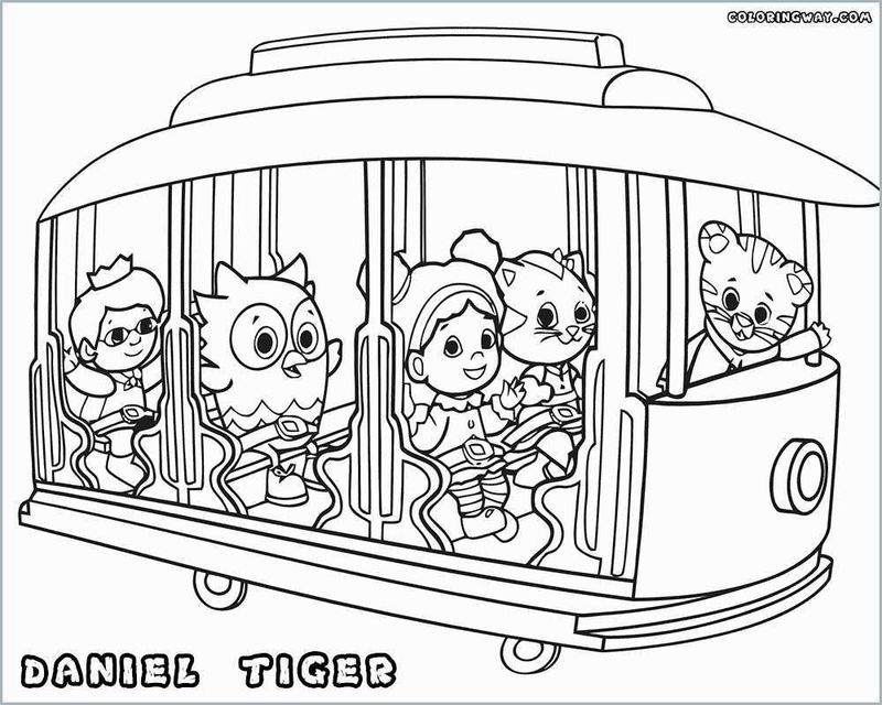 Daniel Tiger Coloring Pages Free Color