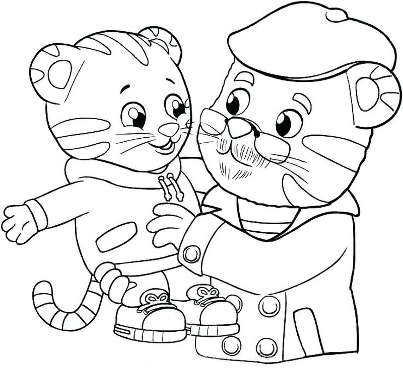 Daniel Tiger Coloring Pages Trolley