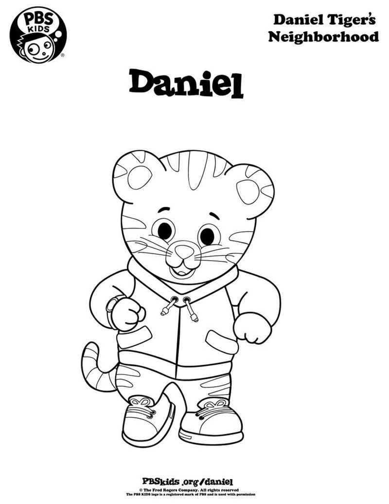 Daniel Tiger Pbs Coloring Pages