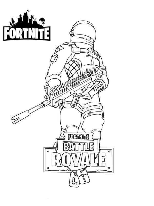 Dark Voyager Fortnite Coloring Pages