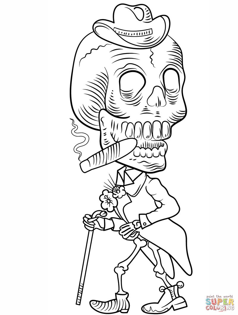 Day Of The Dead Coloring Pages Masks