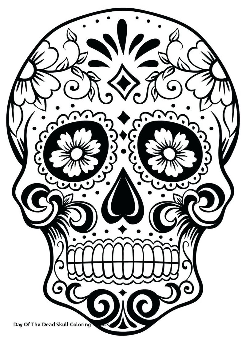 Day Of The Dead Coloring Pages To Print