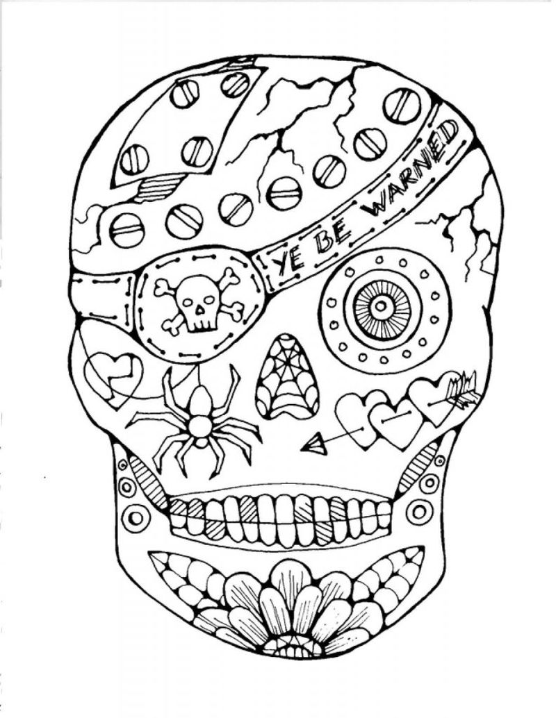 Day of the Dead Coloring Pages