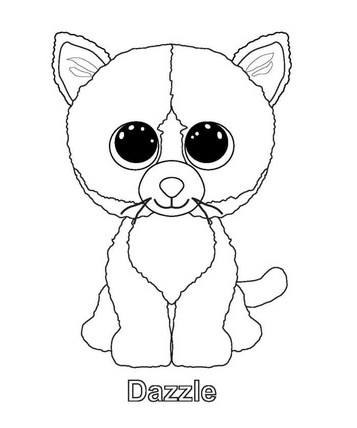 Dazzle Beanie Boo Coloring Pages