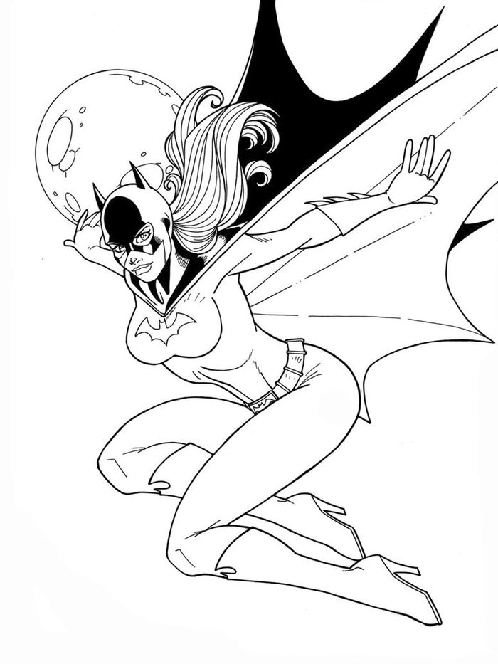 Dc Hero Batgirl Coloring Pages
