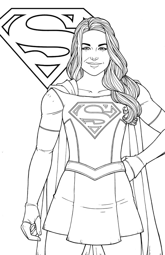 Dc Superhero Girls Coloring Pages Supergirl