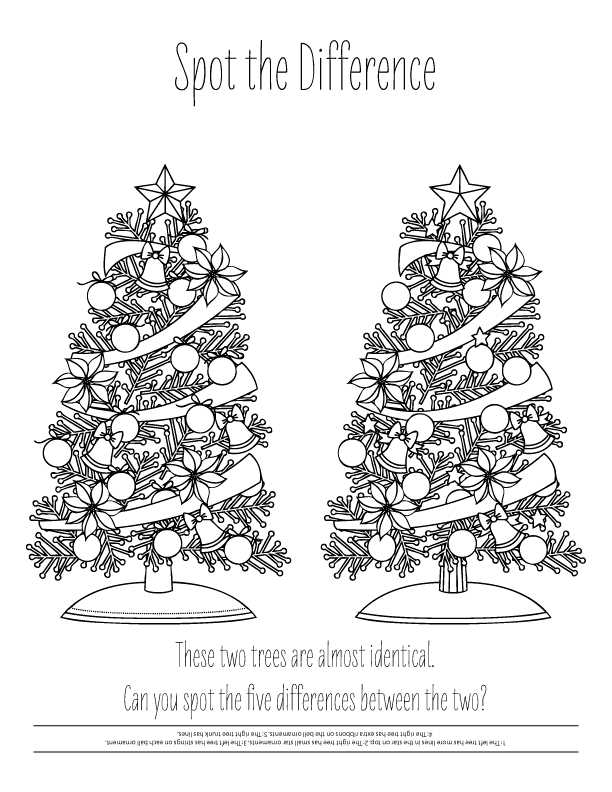 December Coloring Pages Christmas Trees