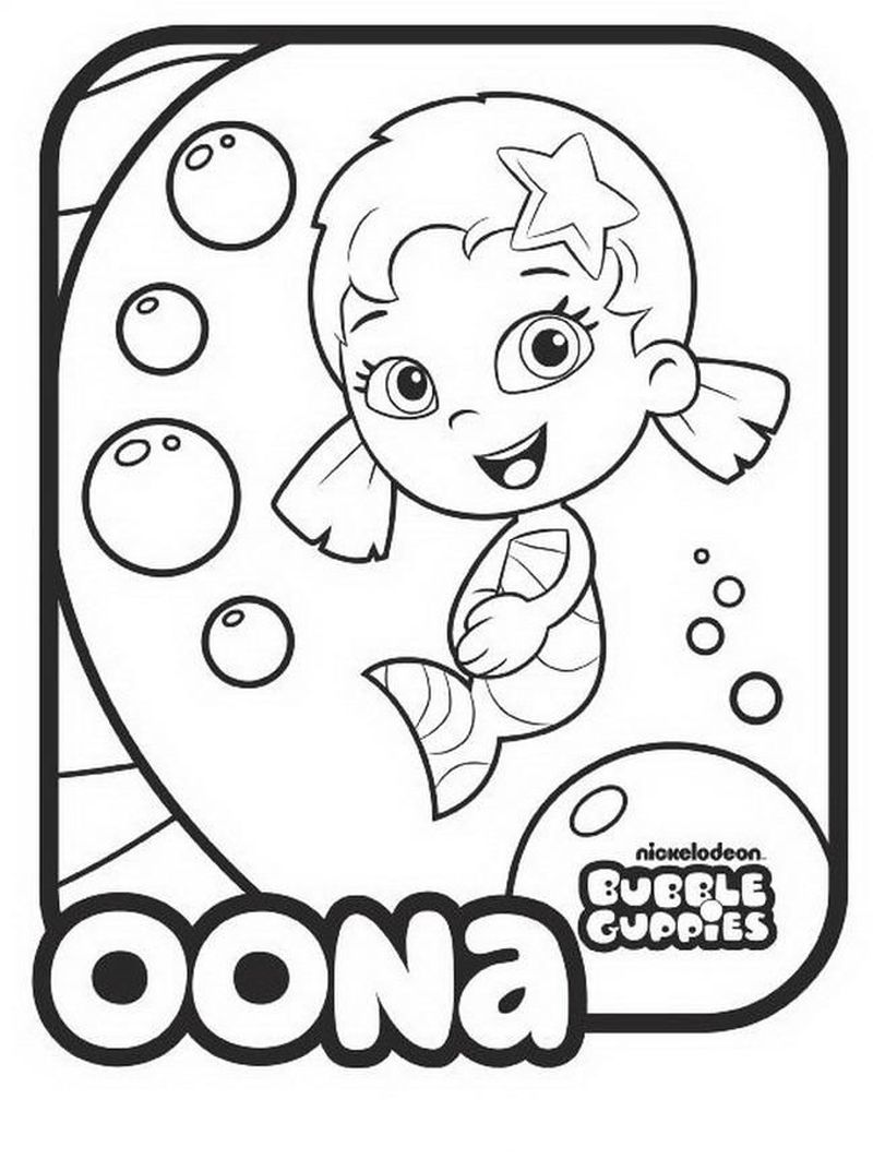 Deema Bubble Guppies Coloring Pages