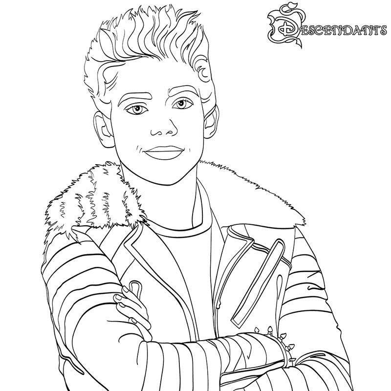 Descendants Coloring Pages Carlos