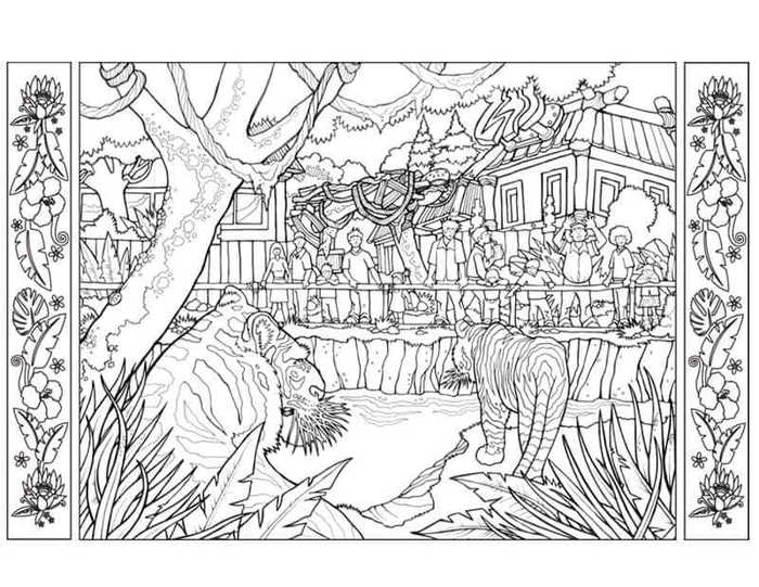 zoo coloring pages free printable