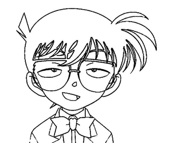 Detective Conan Relieve After Murderer Was Captured Coloring Page Coloring Sun