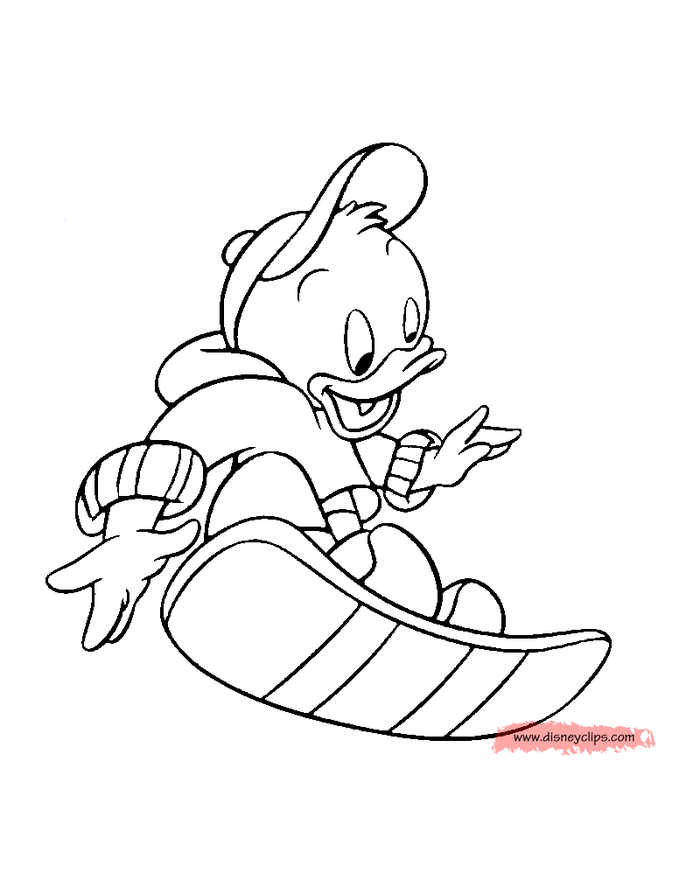 Dewey From Ducktales Coloring Page