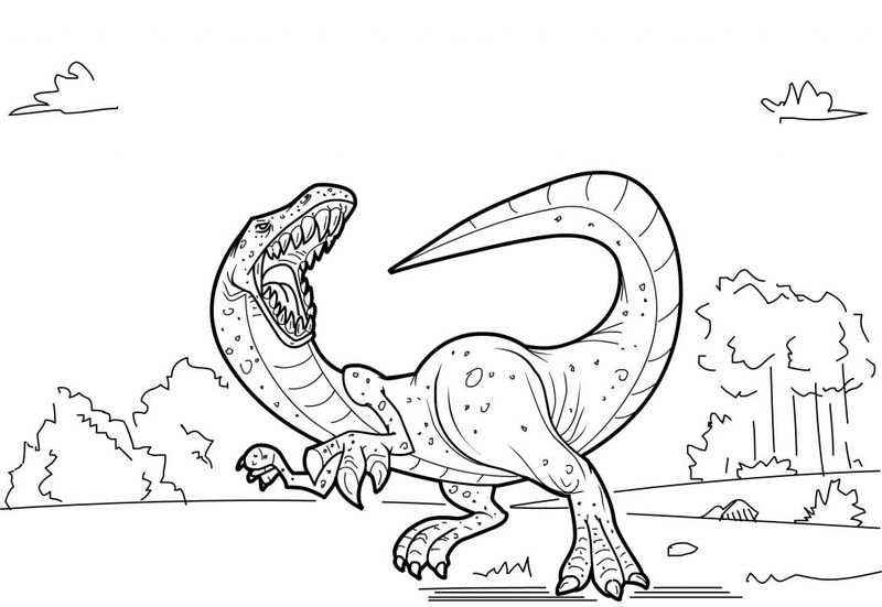 Dinosaur Coloring Sheet